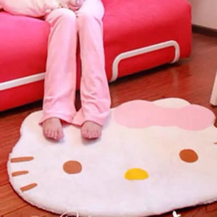 

TAKARA TOMY Hello Kitty Home Bedroom Floor Mat Cute Cartoon Creative Blanket Doorway Carpet Bedside Cool Mat