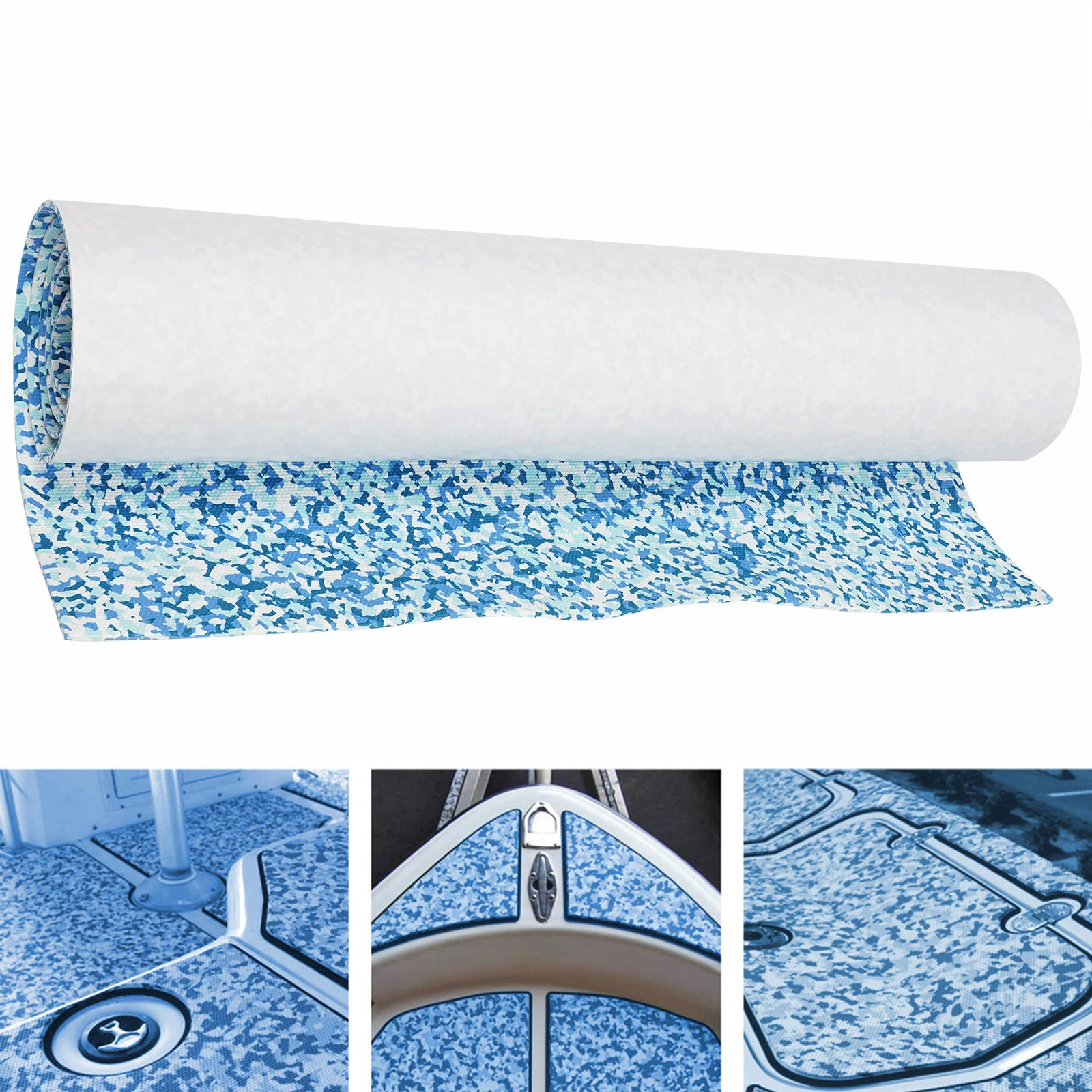 

EVA Foam Marine Flooring Mat, Non-Slip Camouflage Decking, Self-Adhesive, Easy Installation for Boats, RVs, Kayaks, and Yachts