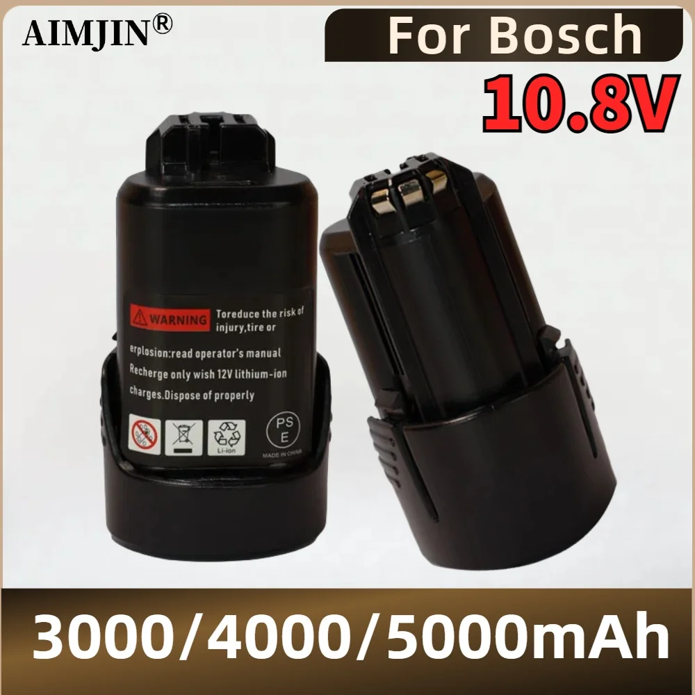 For Bosch 10.8V 3000/4000/5000mAh Li-ion Drill 2 607 336 013, 2 607 336 014 2 607 336 333 12V 3.0Ah BAT411 Power Tools Battery