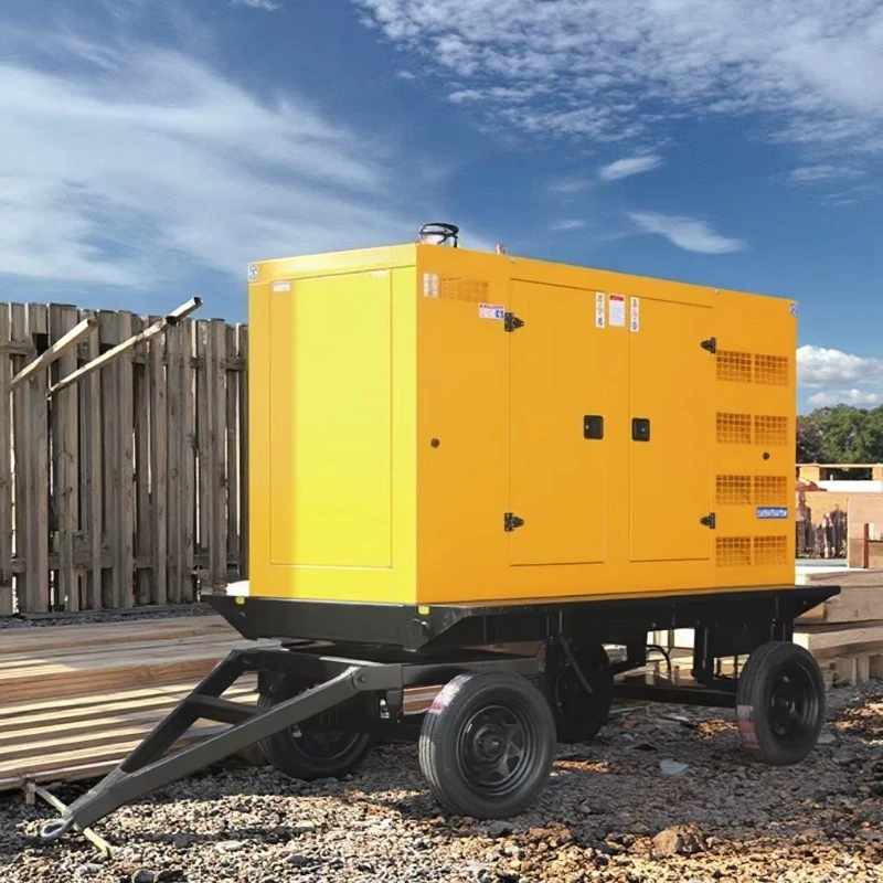 Portable  Generator 100kw 125kva Silent Genset Powered by  50kw 60kw 70kw