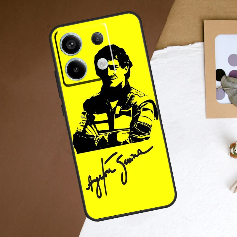 Ayrton Senna Case For Redmi Note 11 12 13 Pro Plus 9 10 10S 11S 12S Redmi 12 9C 10C 12C 13C Back Cover