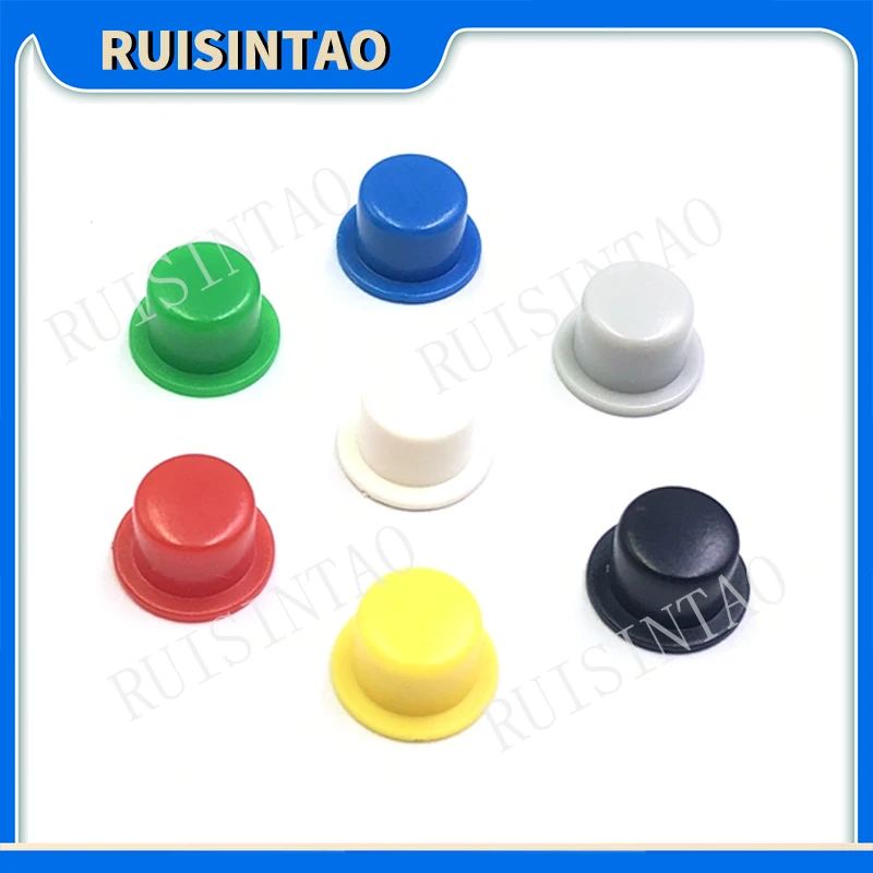 

100Pcs A101 Tactile Push Button Switch Round Cap 4.5*7.4 mm Hat Shape For 6 X 6 6 * 6 mm Tact Micro Switch inner hole 3.1/3.4mm