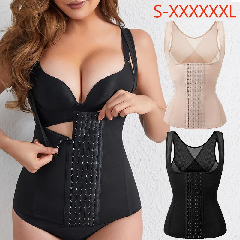 

Women Waist Trainer Vest Slimming Shapewear Tummy Control Body Shaper Sheath Belt Flat Belly Girdles Waist Cincher Corset Vest