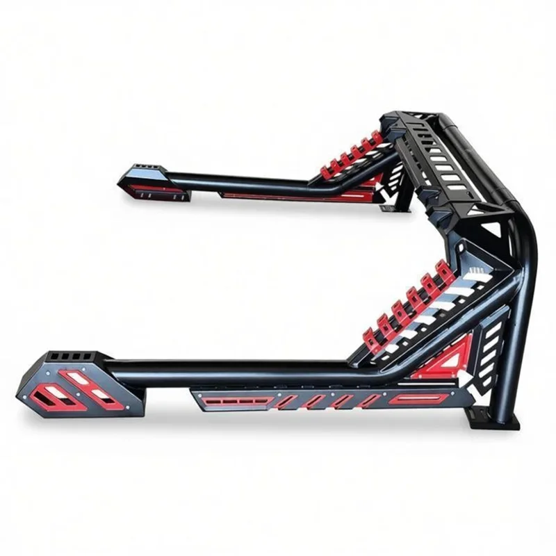 High Quality New Red Border Gantry Anti Roll Frame Universal 4x4 Offroad Pickup Truck Modified Accessories