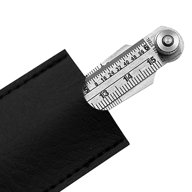 Stainless Steel Taper Welding Feeler Gauge Gage Depth Ruler Gap Hole Inspection for Bore Measurement Tool Wedge Taper Ruler