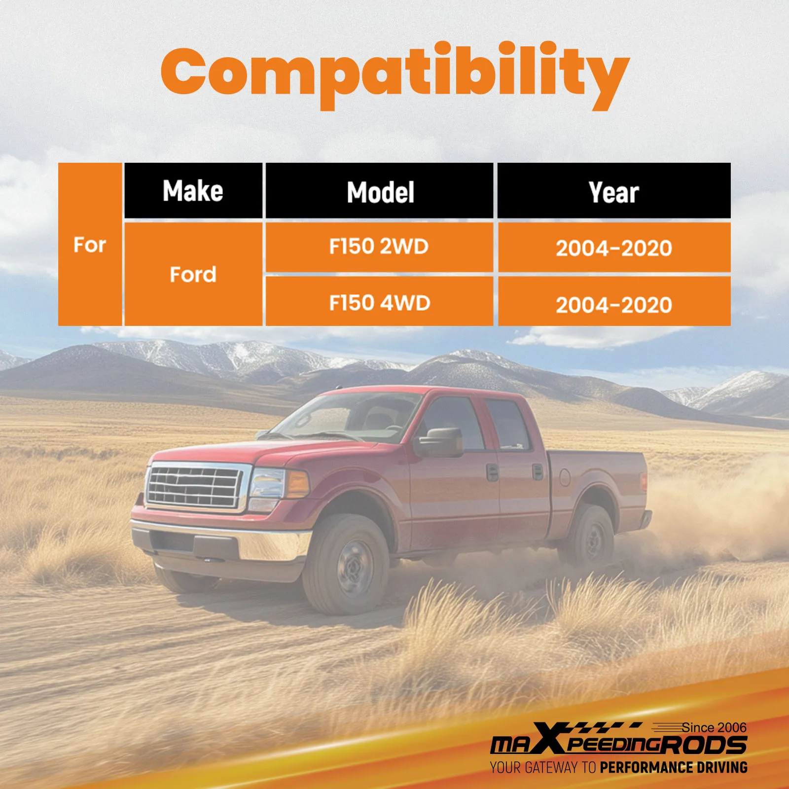 Kit de elevação de nivelamento completo traseiro dianteiro de 3 "2" para Ford F150 F-150 2WD 4WD 2004-2020