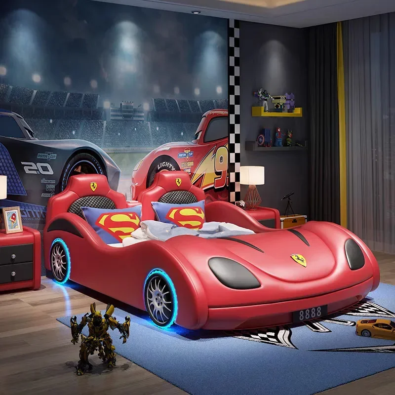 Children's furniture Car modeling Children's bed Boys Teen single cartoon bed