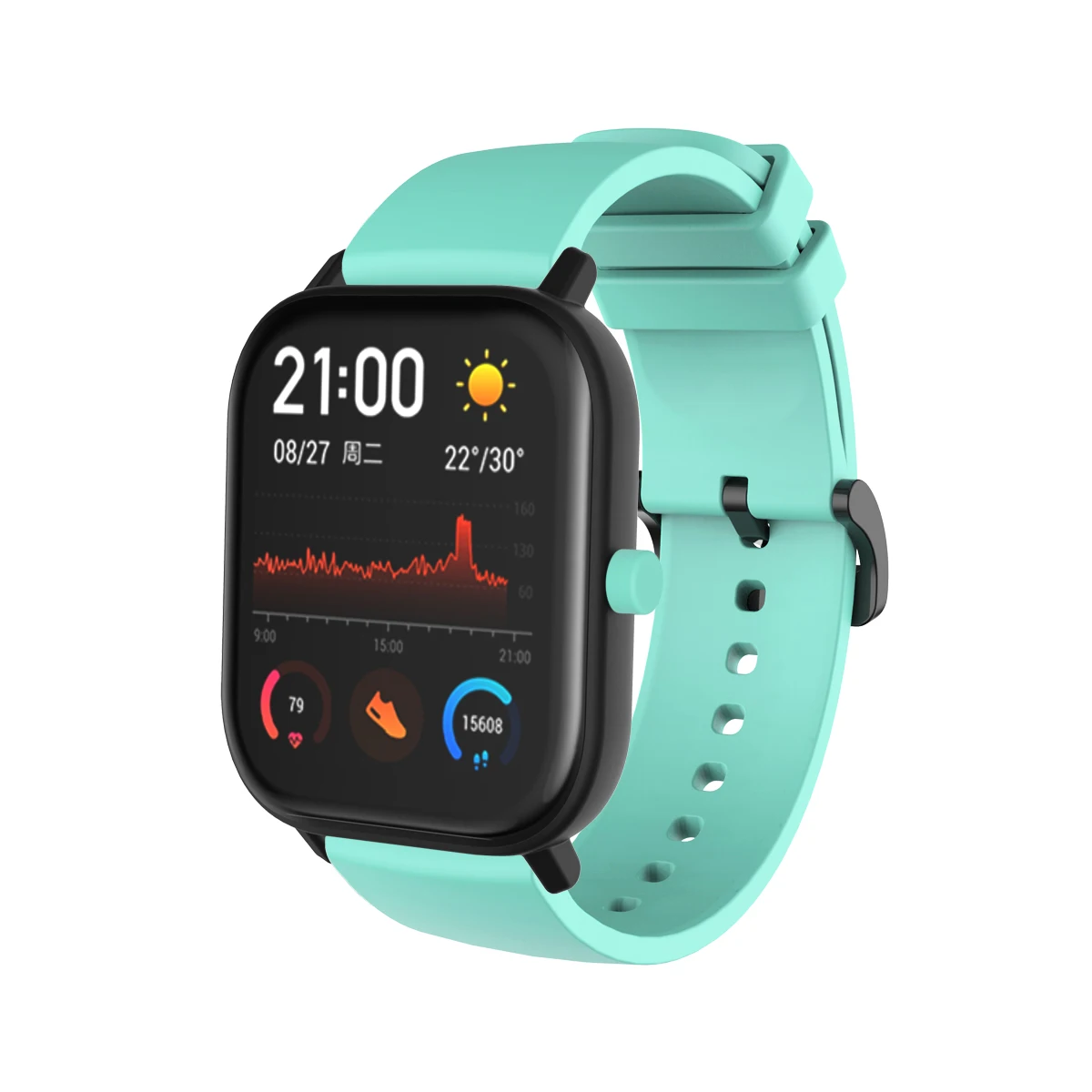 Huami Amazfit GTS 4 3 2/4 미니 GTS 2e 용 오리지널 시계 스트랩, 샤오미 MiBro Air MiBro 컬러 스포츠 팔찌, 20mm