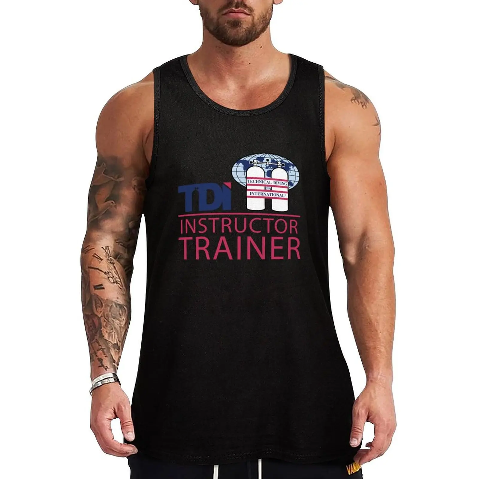 

Technical Diving International (TDI) - Instructor Trainer Tank Top Male vest Top Gym clothes