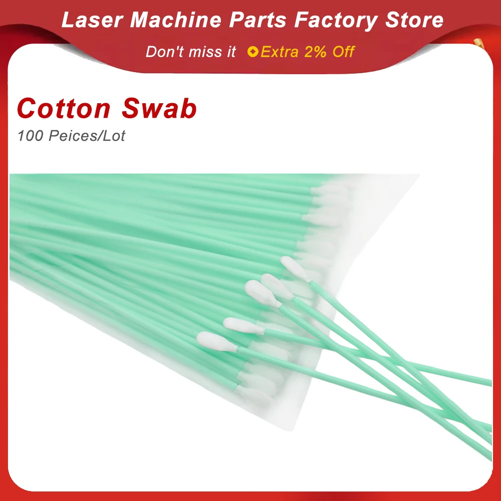 Non Woven Fabrics Cotton Swabs Industry Machine Cleaning Tools Anti-static Dust-free 100pcs/pack Length 69mm 100mm 121mm
