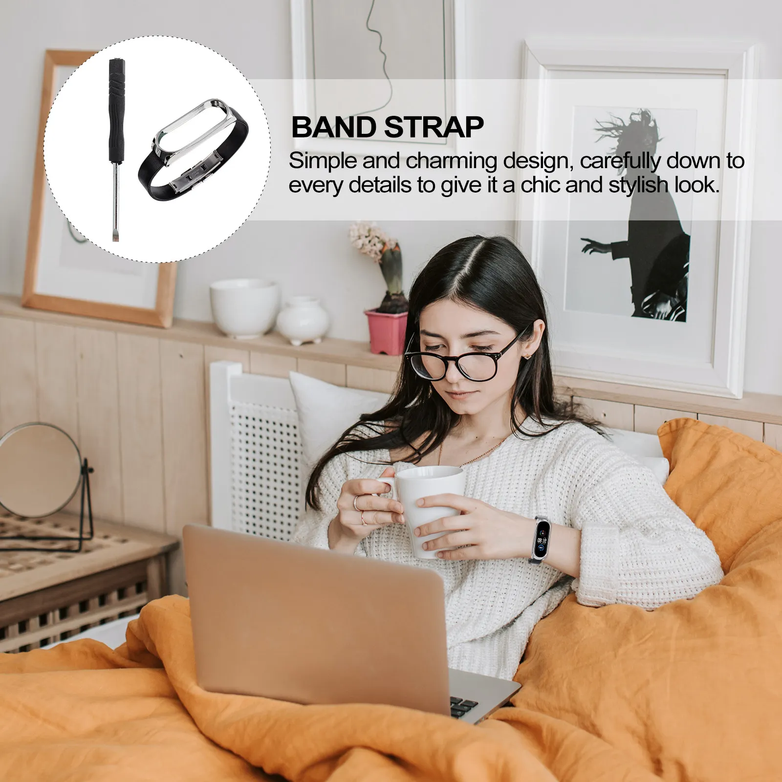 

Стильный чехол-браслет с двойной застежкой для часов 5 5NFC, устойчивый к царапинам, мягкий, приятный для кожи, сменный.