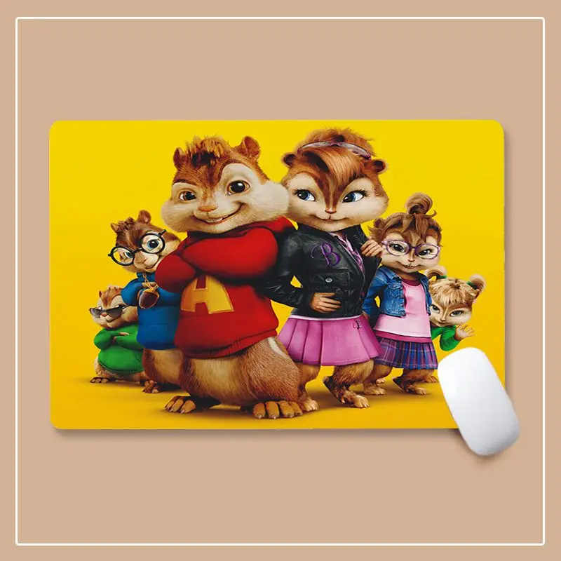 Disney Alvin And The Chipmunks Hot Sales gamer play mats Mousepad Size for large Edge Locking Gameing World of tanks CS GO