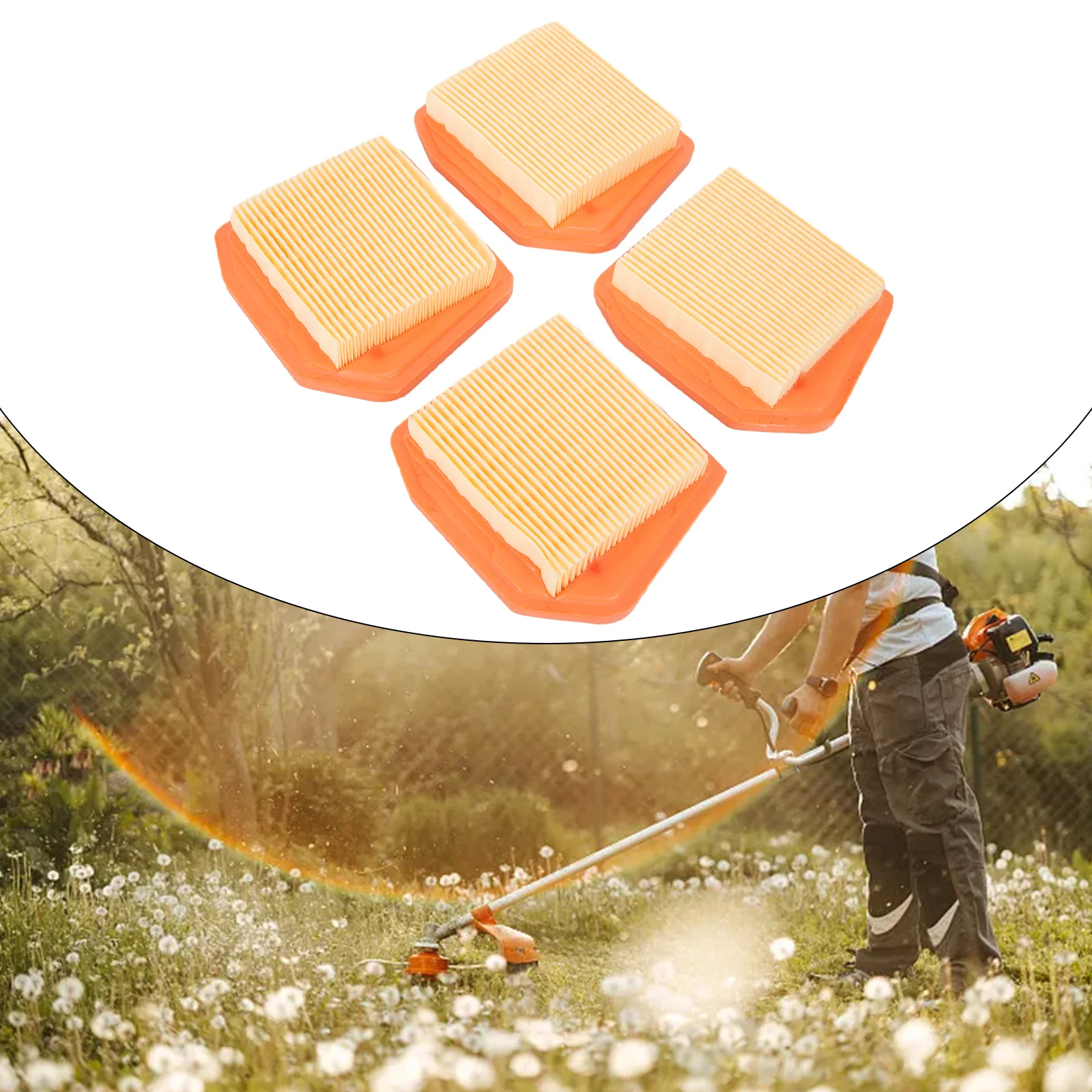 

4pcs Air Filter Set For Stihl FS240R FS240CE FS360 FS410 FS460 F 40R F 40CE F 60CE FS360CE FS460CEM FR460TCEM String Trimmer