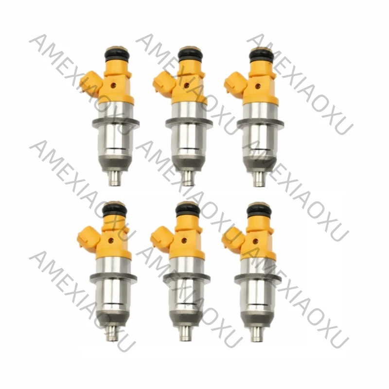 60V-13761-00-00 E7T25080 1465A011 MD361845 MR560555 Fits for Yamaha Outboard HPDI 200 225 250 300 HP 6Pcs Fuel injector AMEXIAOX