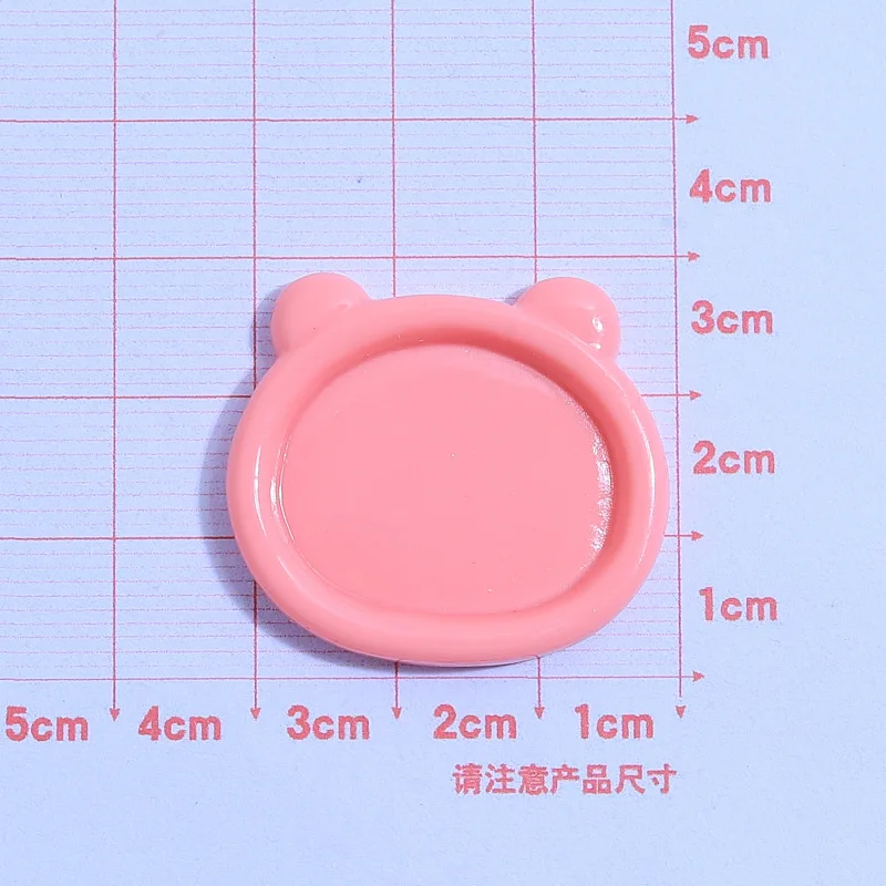 20Pcs Kawaii Bear Shape Plate Flat Back Resin Cabochons Scrapbooking DIY Jewelry Craft Decoration Accessories Colorful Bears