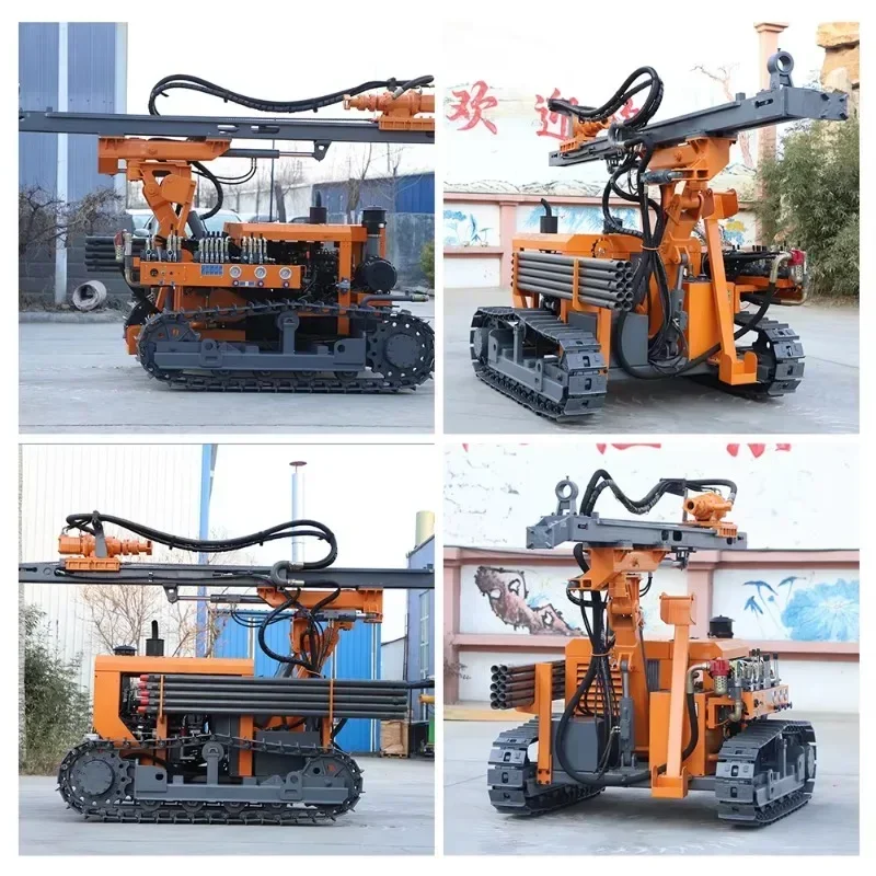 Hot Product Mining Drilling Rig Machine Hydraulic Rotary Blast Hole 50m Deep Crawler DTH Drill Rig Mining Hard Rock Drilling