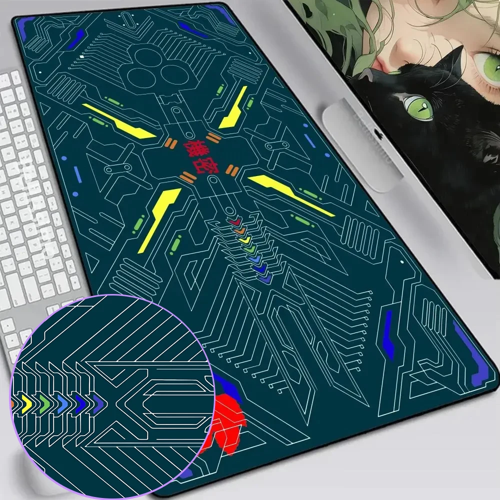 e evangelion borracha mousepad mat anime japones desk pad playmat mouse pads superficie do jogo deskmat manga acessorios xl 01