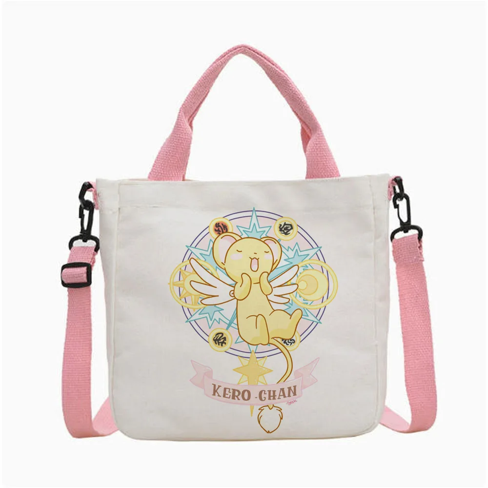 Sakura Card Captor tote bag shopping y2k einkaufstasche canvas  torba na zakupy femme