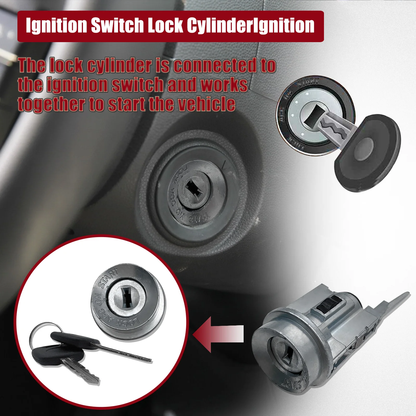 Ignition  Switch & Door Lock Cylinder FOR 95-03 Toyota TACOMA 69005-35840