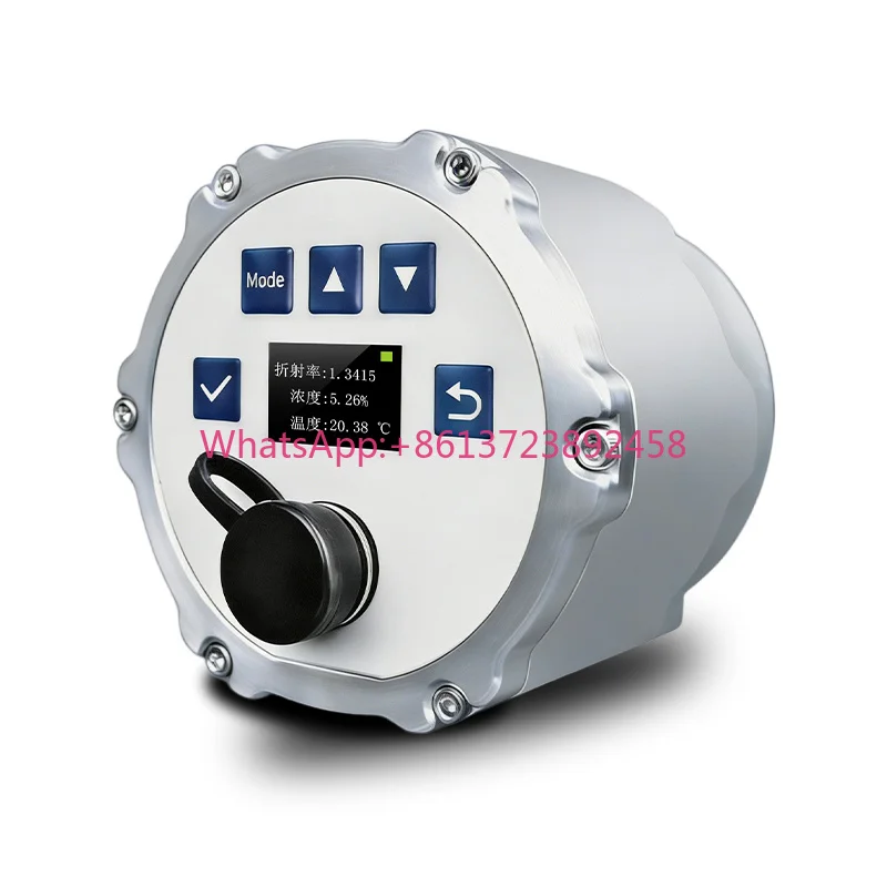 CHNSpec CRN36 Inline Refractometer, Real-Time Concentration Monitor, IP67, 0.1% Accuracy
