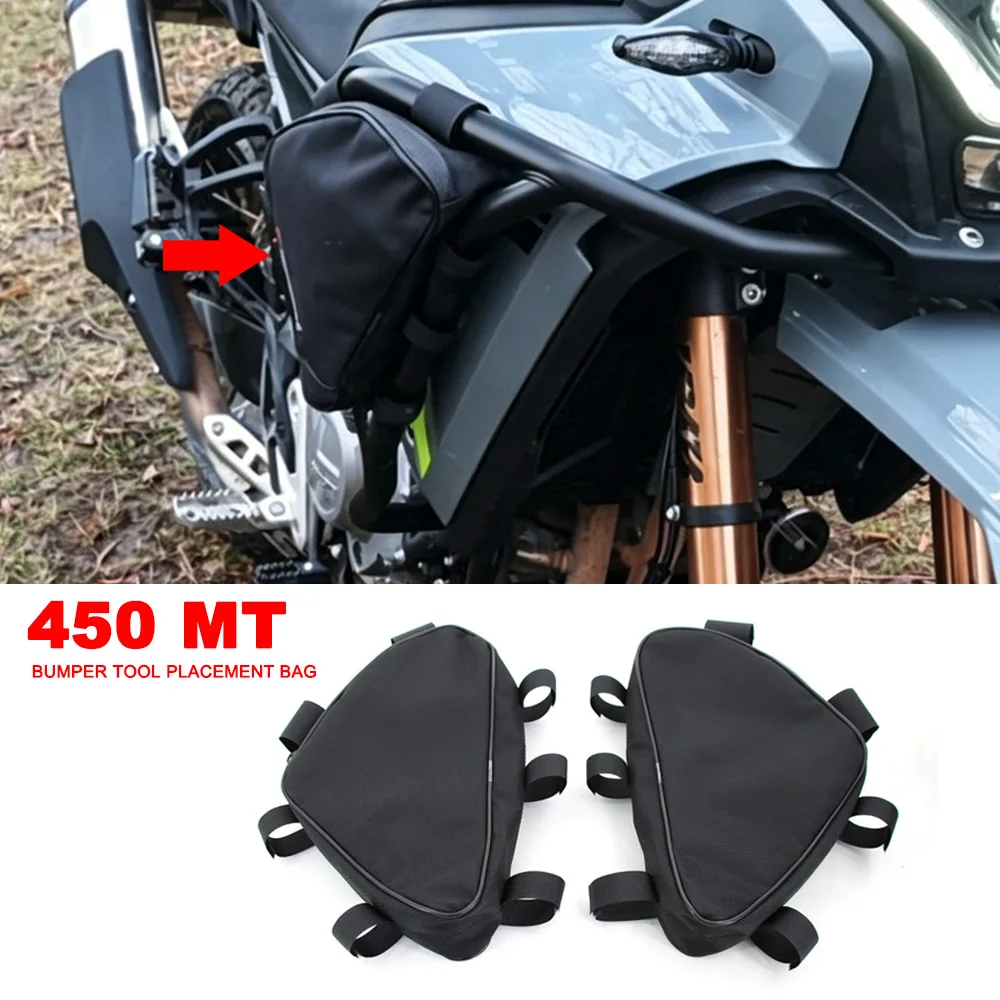 Für CFMOTO 450MT MT450 Motorrad Original Rahmen-Sturzbügel Wasserdichte Tasche Werkzeug 450 MT Platzierung Rahmentasche Sturzbügel