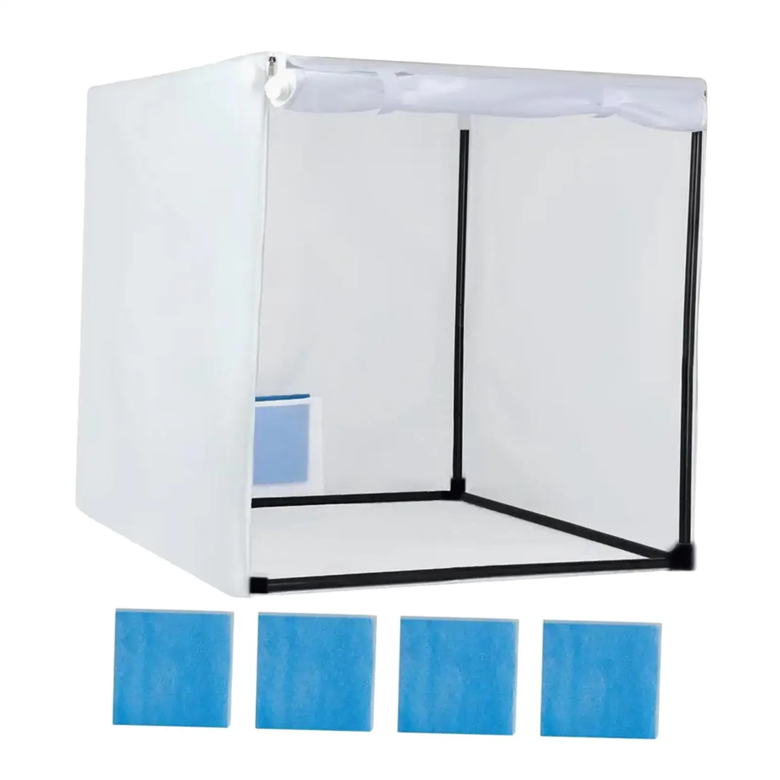Oxford Cloth Spray Paint Booth Easy Clean Hobby Station with Net Door for Small Parts and Crafts