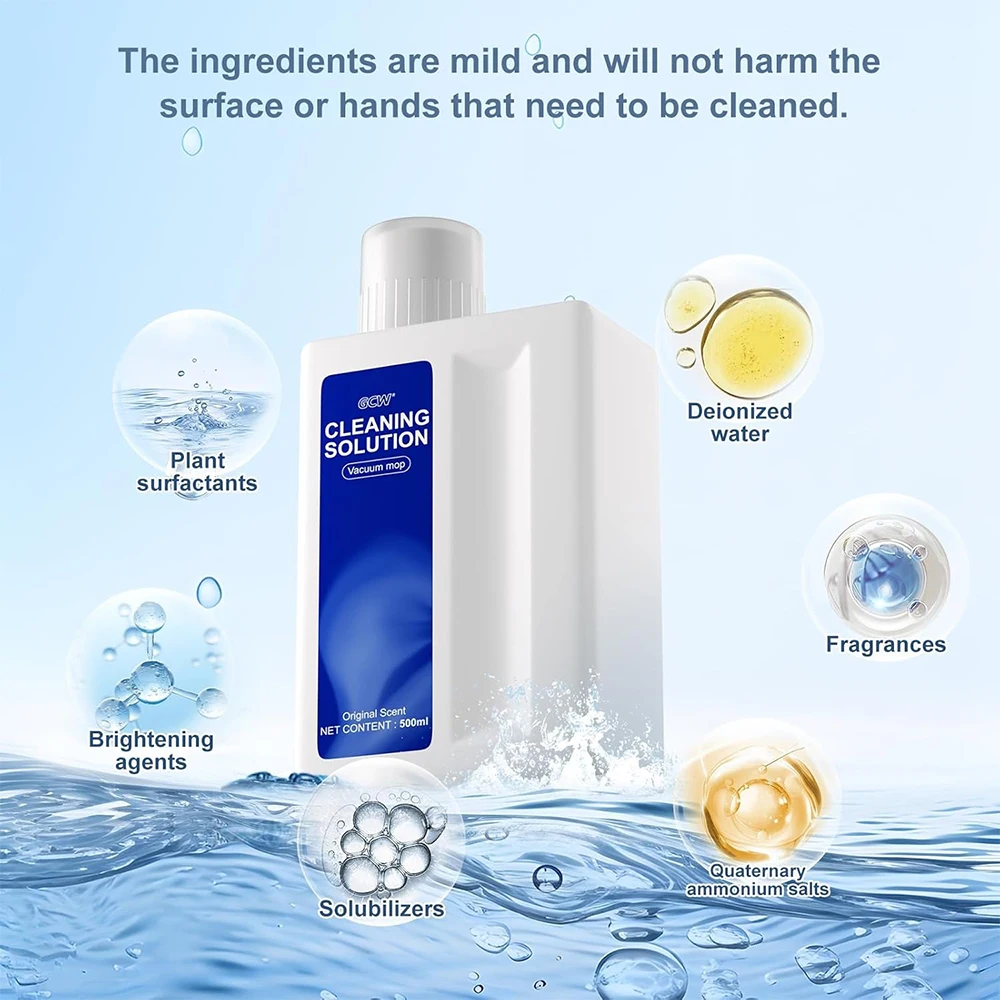 500ml Cleaning Fluid For Dreame X40 Ultra\X30 Ultra\H11/H11 Max/H12/H13/H12 Pro / M12 /W10 Vacuum Cleaning Solution Replacement