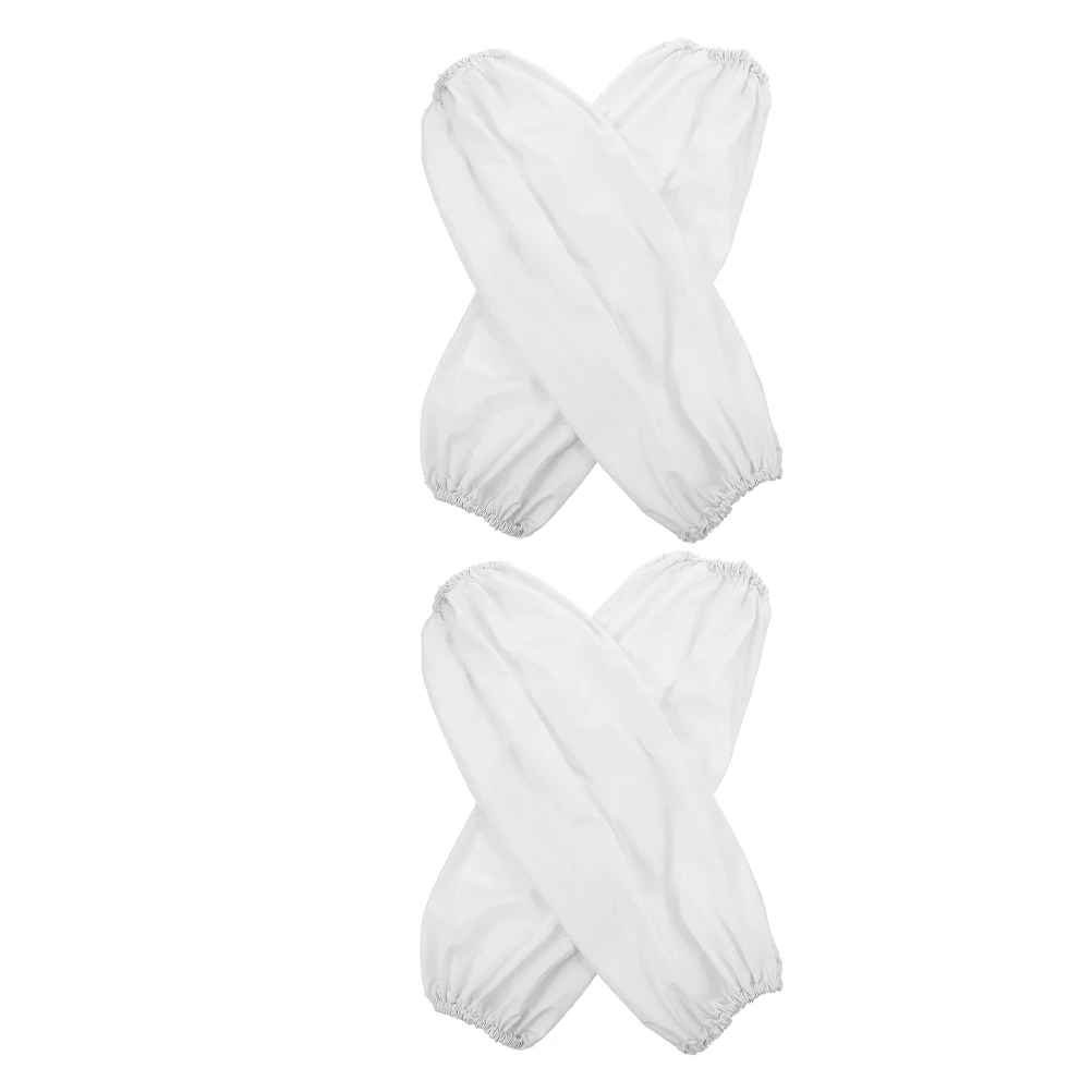 

2 Pairs Waterproof Kitchen Arm Sleeves Oversleeves For Household Cleaning Protection Oilproof Work Sleeve Arm Covers Unisex