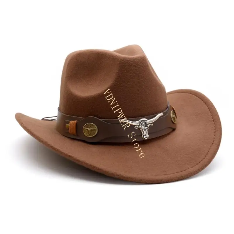 

Women’s Cowboy Costume Bundle 3Pcs Western Hat Scarf Belt Party Accessories D08E