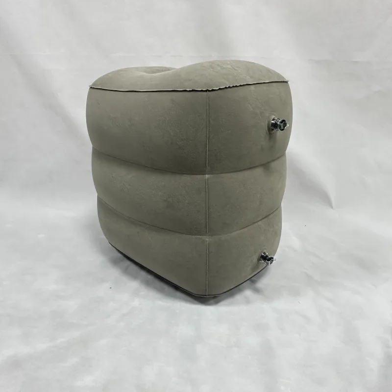 Inflatable Travel Footrest Pillow Adjustable Height Portable Leg Rest For Airplane Car Office