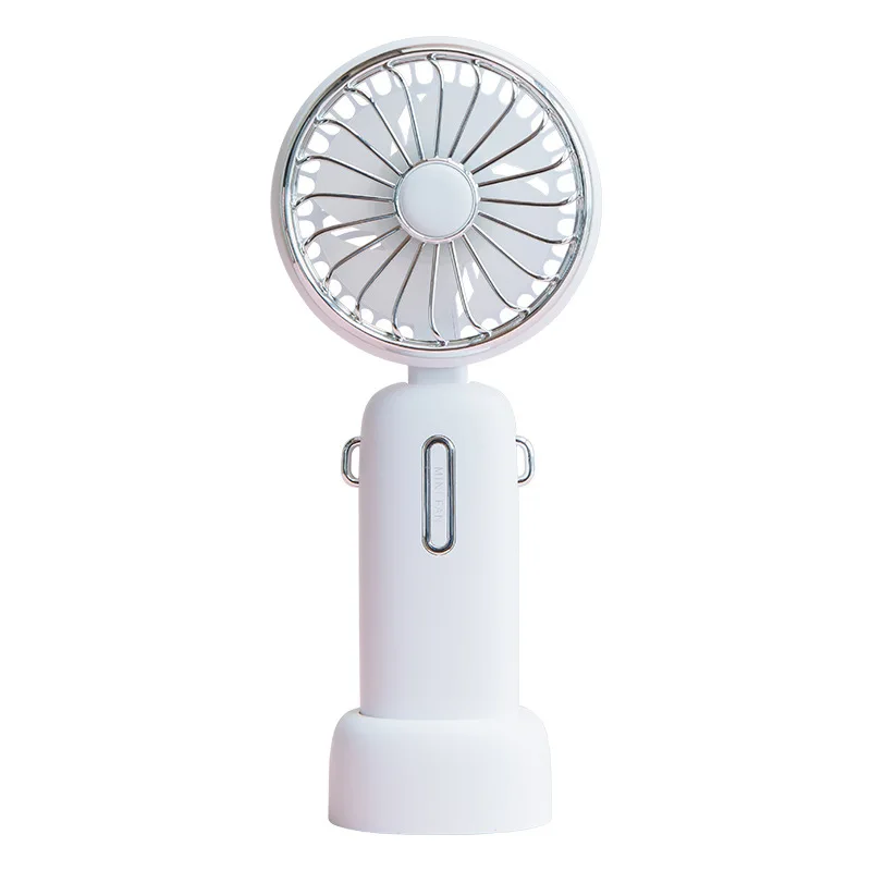 Imagem -05 - Xiaomi Youpin Dobrável Ventilador de Mão Usb Desktop Mini Ventilador ao ar Livre Portátil Pequeno Grande-capacidade Recarregável Pendurado Ventilador de Pescoço