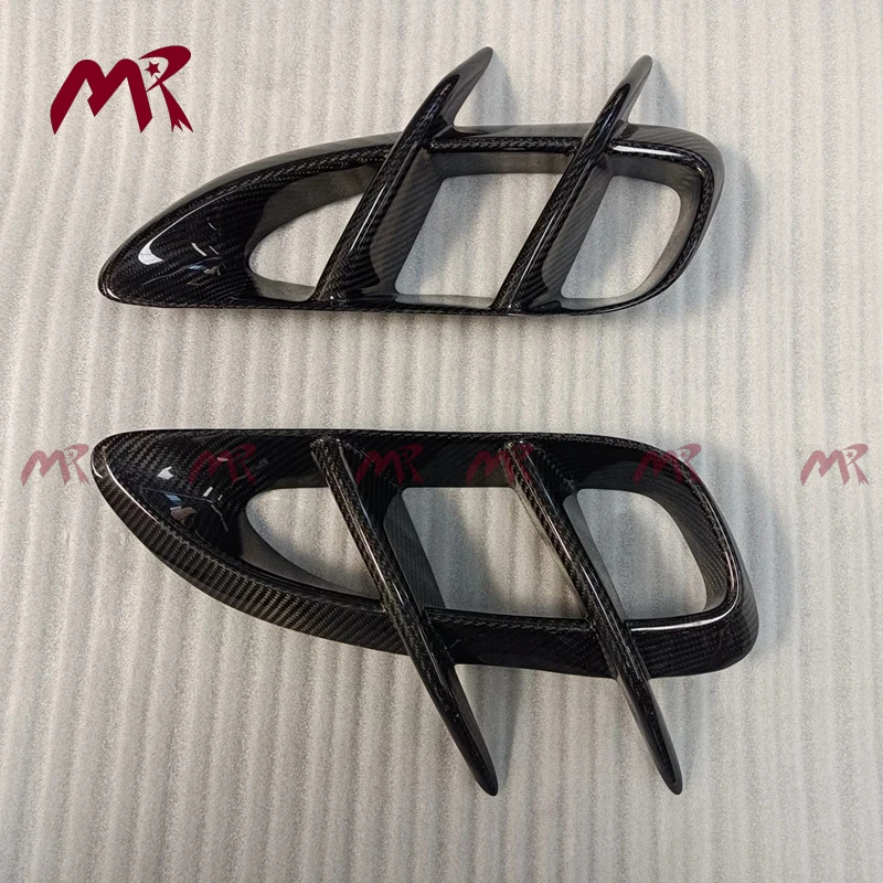 718 Carbon Car Accessories Side Air Vent Bumper Outlet Splitters Trim Covers For Porsche Boxster Cayman