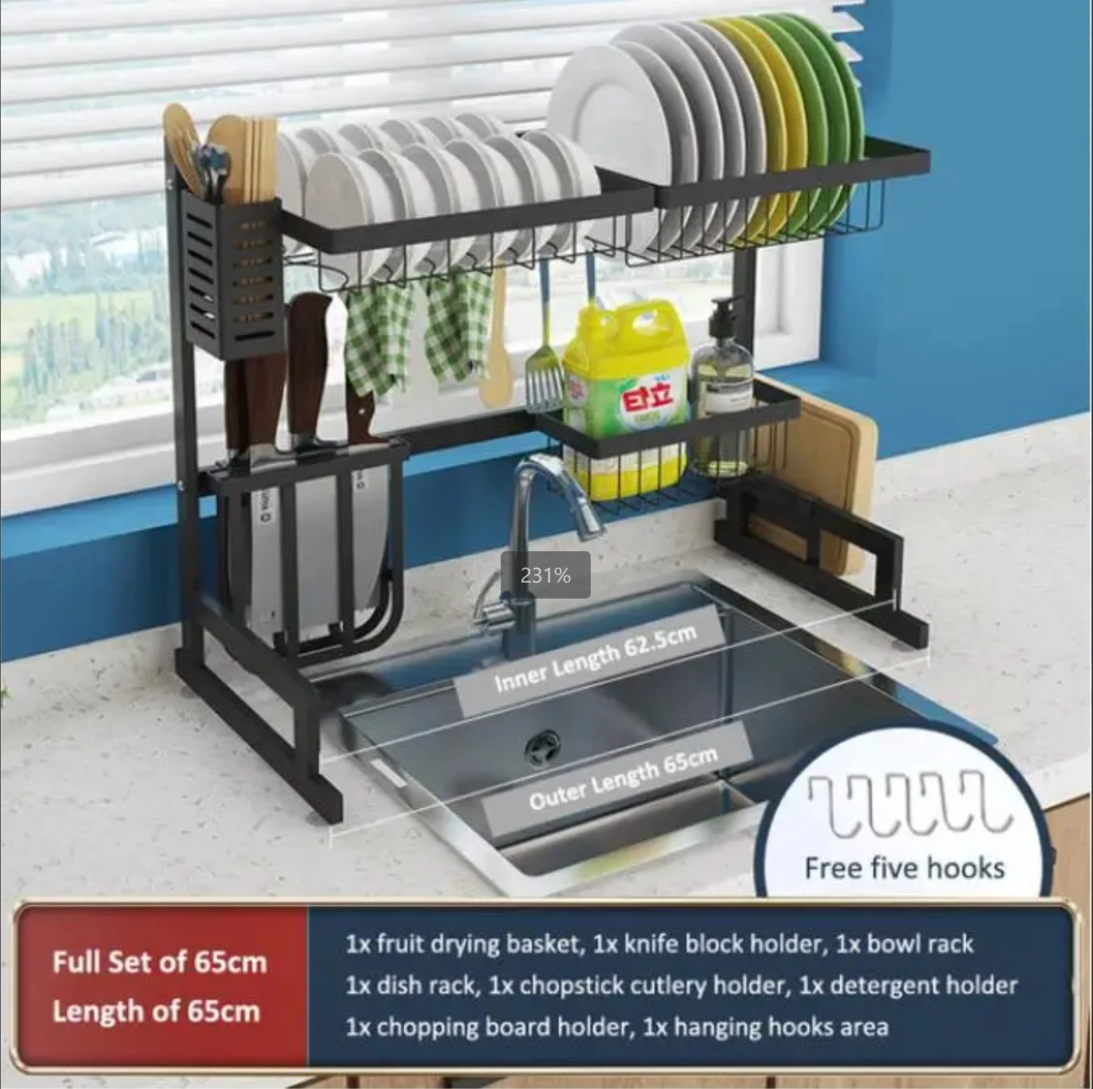 

Multi Stainless Steel Dishes Rack Stready Sink Drain Rack Kitchen Oragnizer Rack Storage Rack Dish Shelf Strong Bearing