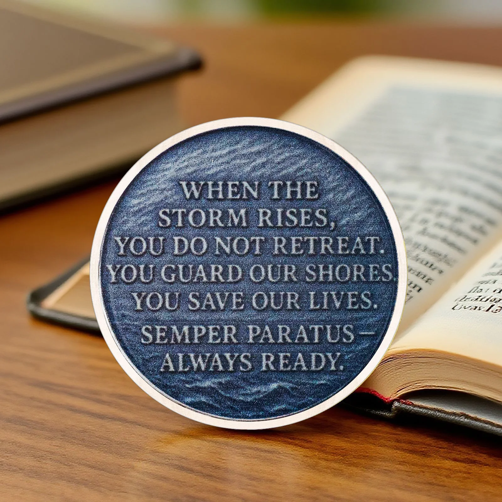 من خلال The Storm SILVERY Plated Collection Coin US Coast Guard Collection Coin