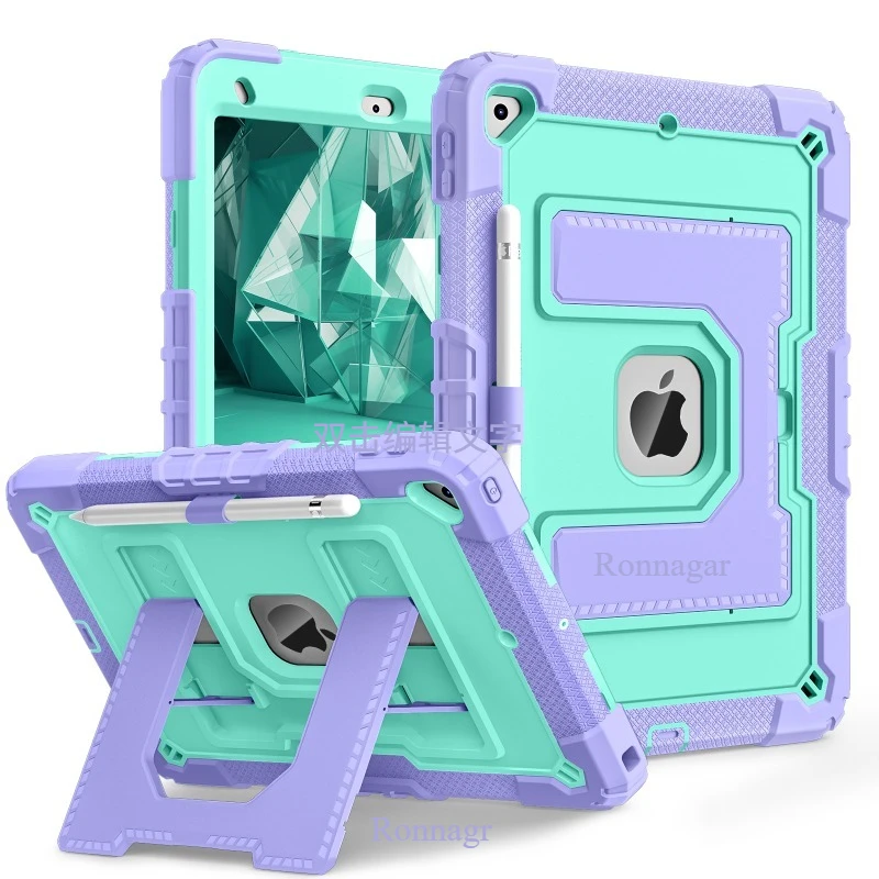 

For iPad 9th Generation Case iPad 10.2 Inch 8th 7th Gen Case for iPad A16 11th Gen Air 11 Inch 2025 2024 Heavy Duty Rugged Stand