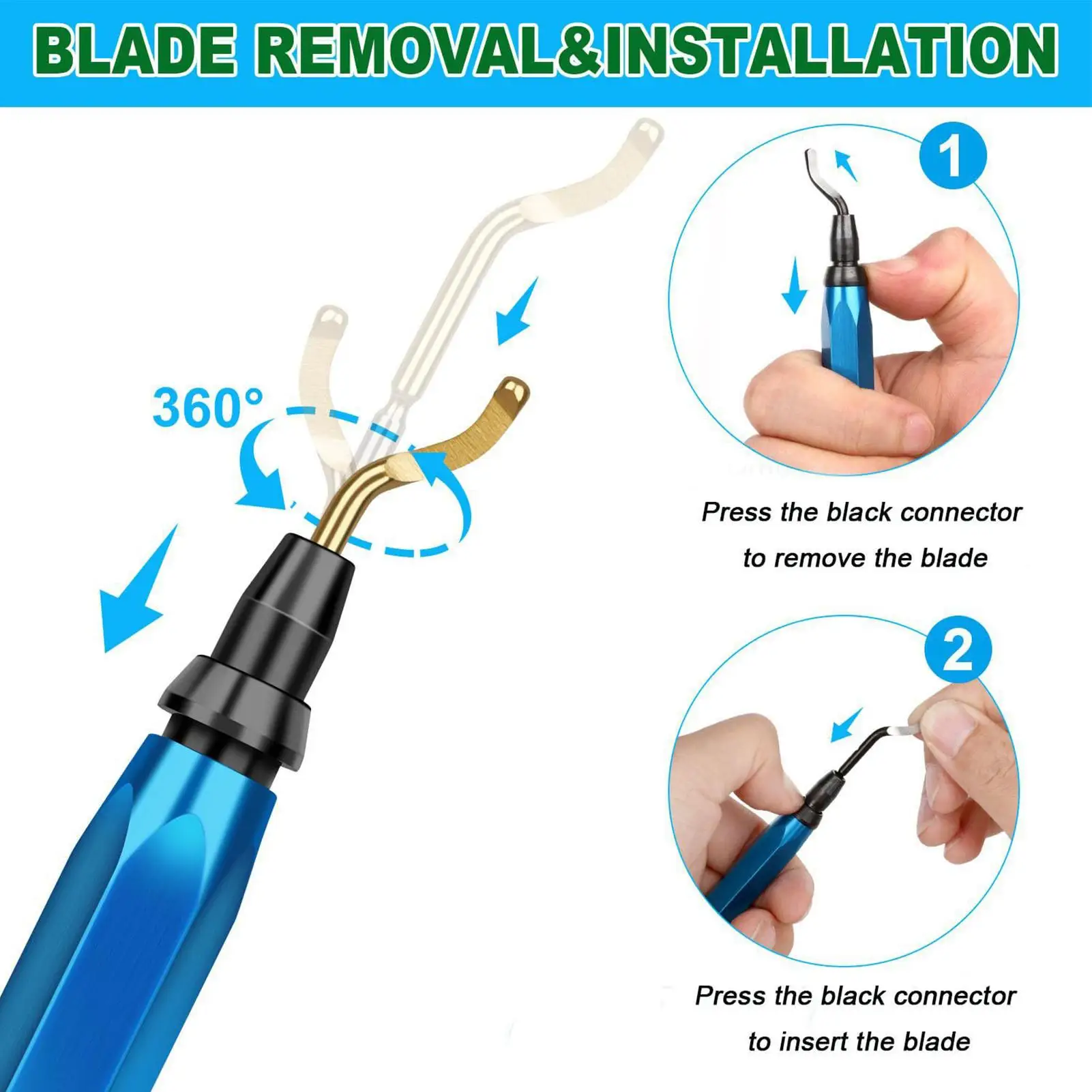 3D Print Deburring Tool Kit Carbon Steel Multipurpose Portable Removing Kit Deburring Tool Set 3D Print For Home Indoor Inside