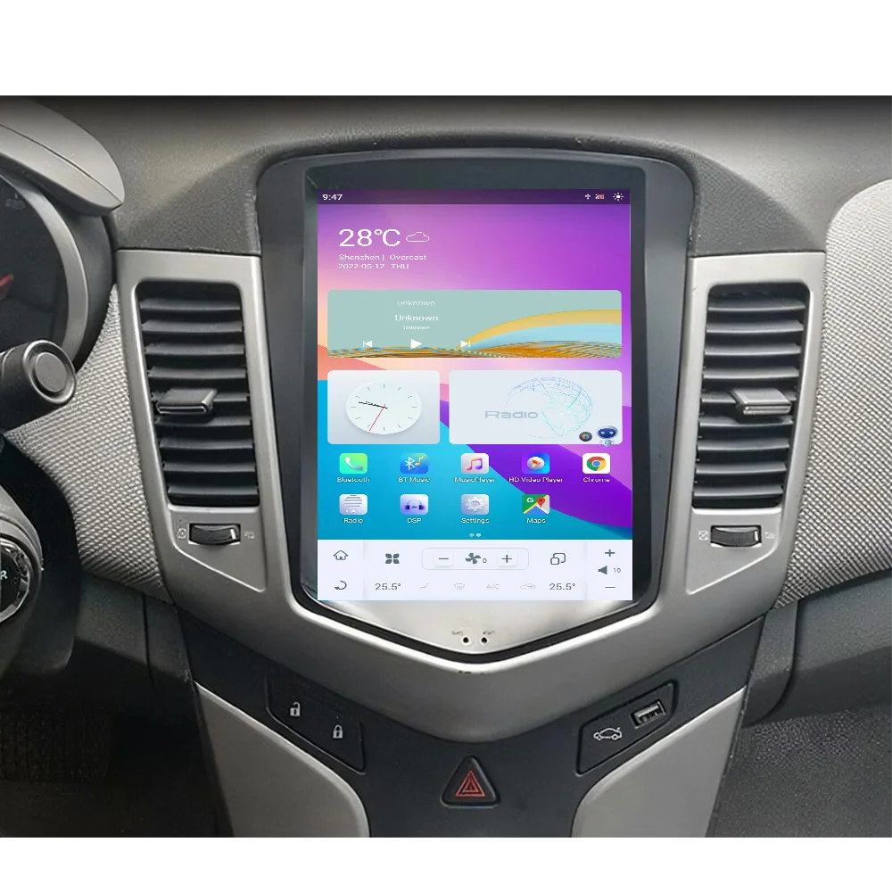 

Auto Android 13 GPS Navigation Screen For Chevrolet Cruze 2008-2012 Carplay Car Radio Audio Stereo Multimedia Player Head Unit