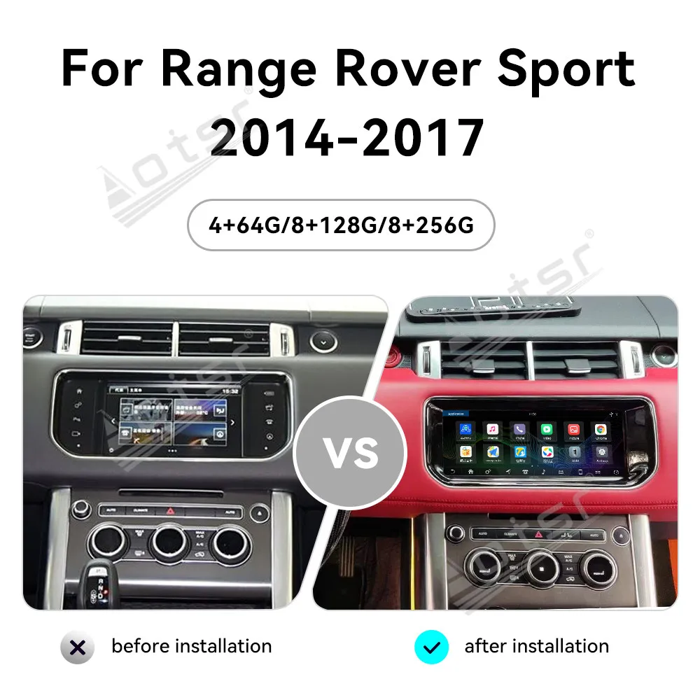

10.25 Inch Android 14 CarPlay Car Radio For Land Range Rover Sport 2014-2017 Touch Screen Multimedia Player GPS Navigation DSP