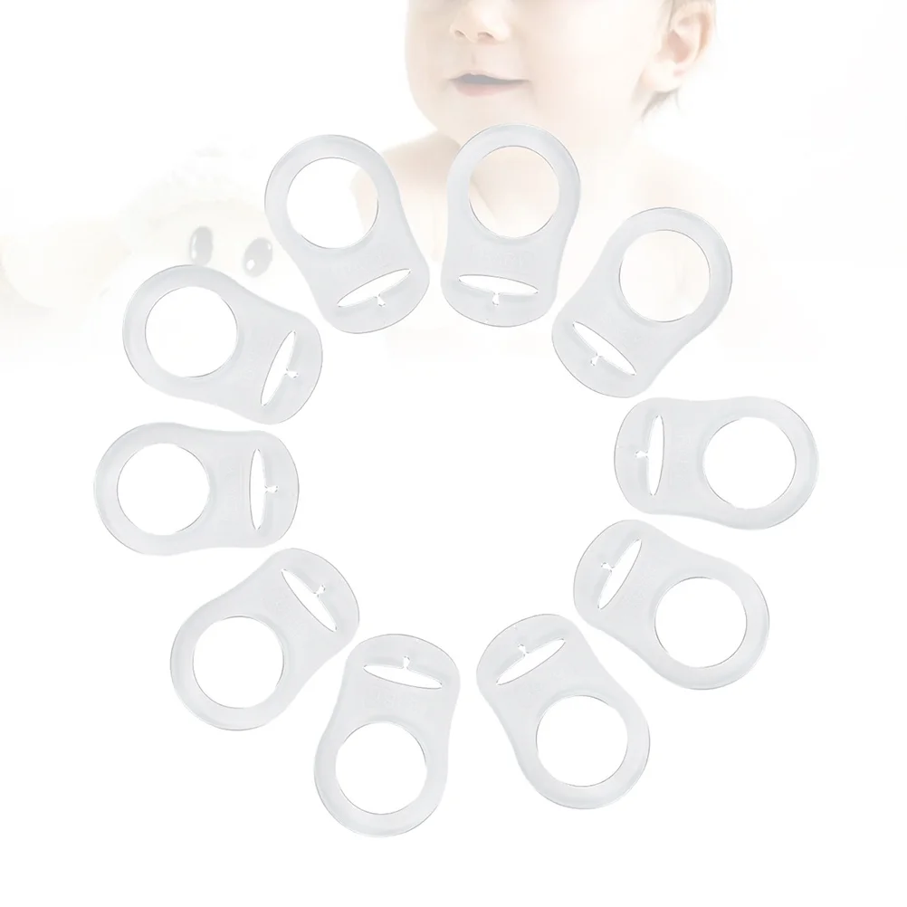15 قطعة لهاية سيليكون حامل الطفل مشبك حلقي لحديثي الولادة مهديء آمنة غير سامة Bpa خالية الرضع تغذية الملحقات #1