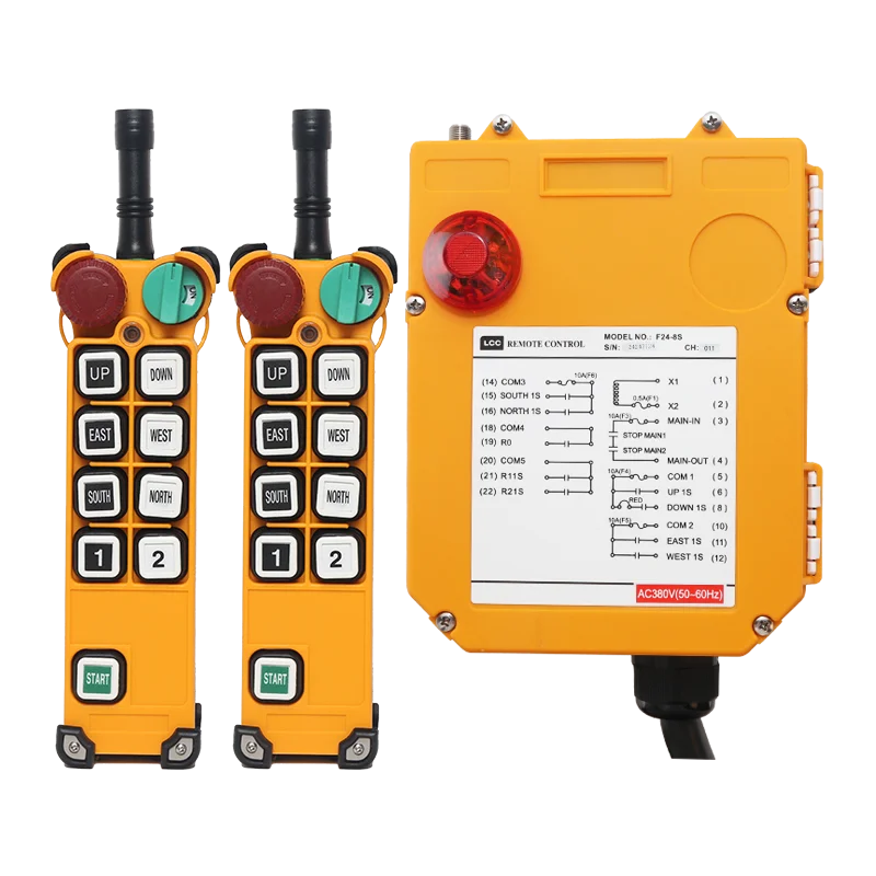 

Беспроводной промышленный пульт дистанционного управления LCC F24-8S, 8 кнопок, одноканальный контроллер