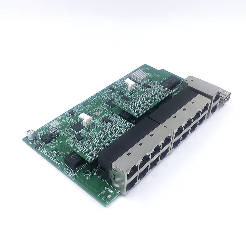 16-port 10/100M POE 48V(250W-300W) 802.3AT/AF switch with 2 1000M UPLINK NVR Ports with 1 SFP 1000M