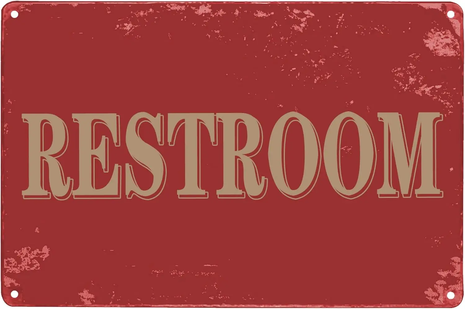 Restroom Vintage Metal Sign Bathroom Door Signs Restroom Metal Sign Home Toilet Sign Retro Look Family Club Bar Garage Farm Cent