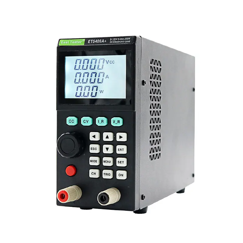 East Tester Programmable DC Electronic Load Meter 200W 1mV/1mA Professional Battery Tester for CC,CV,CR,CP Basic Measure Alarm