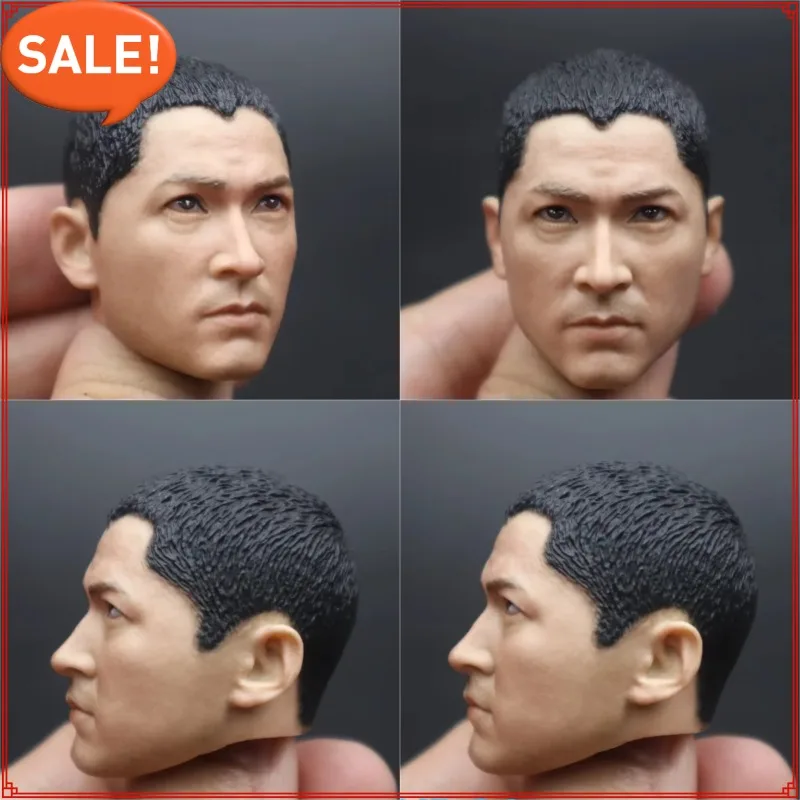 

Custom 1/6 Scale Asir Hong Kong Police Head Sculpt Male Soldier Head Played for 12in Phicen Tbleague Doll Toy