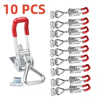 2/4/8/10Pcs Adjustable Toolbox Case Metal Toggle Latch Catch Clasp Quick Release Clamp Anti-Slip Push Pull Toggle Clamp Tools