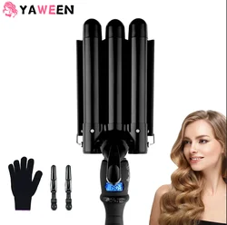 3 Barrel Curling Iron Wand Electric Professional Ceramic Hair Curler Roller Lcd Curling Iron Waver Fashion Styling Tools