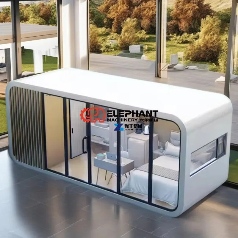 Factory Price Apple Cabin Small Tiny Mobile House Prefabricated Container House Villas Other Prefab Houses