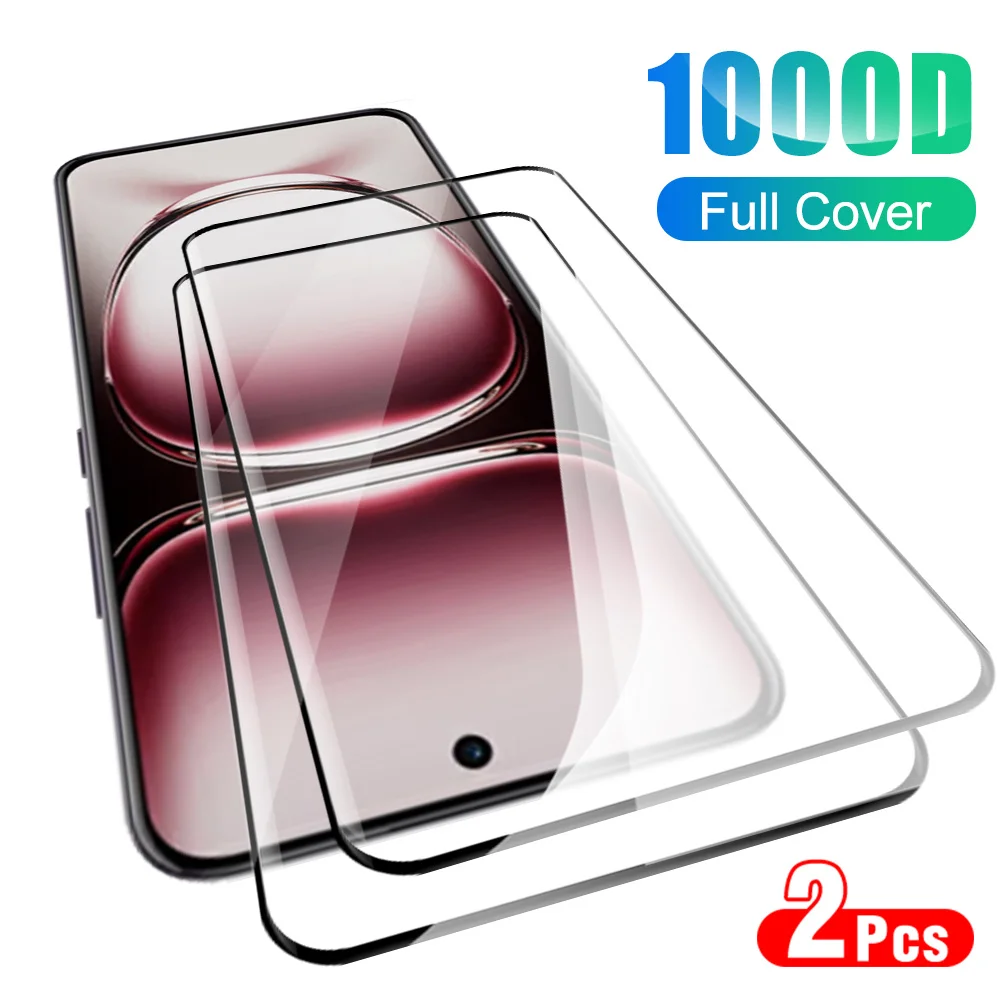 2pcs 9D Protective Glass Case For Oppo Reno12 Pro Reno 12 Pro 12Pro Reno12Pro 5G 2024 Screen Protector Tempered Glass Film Cover