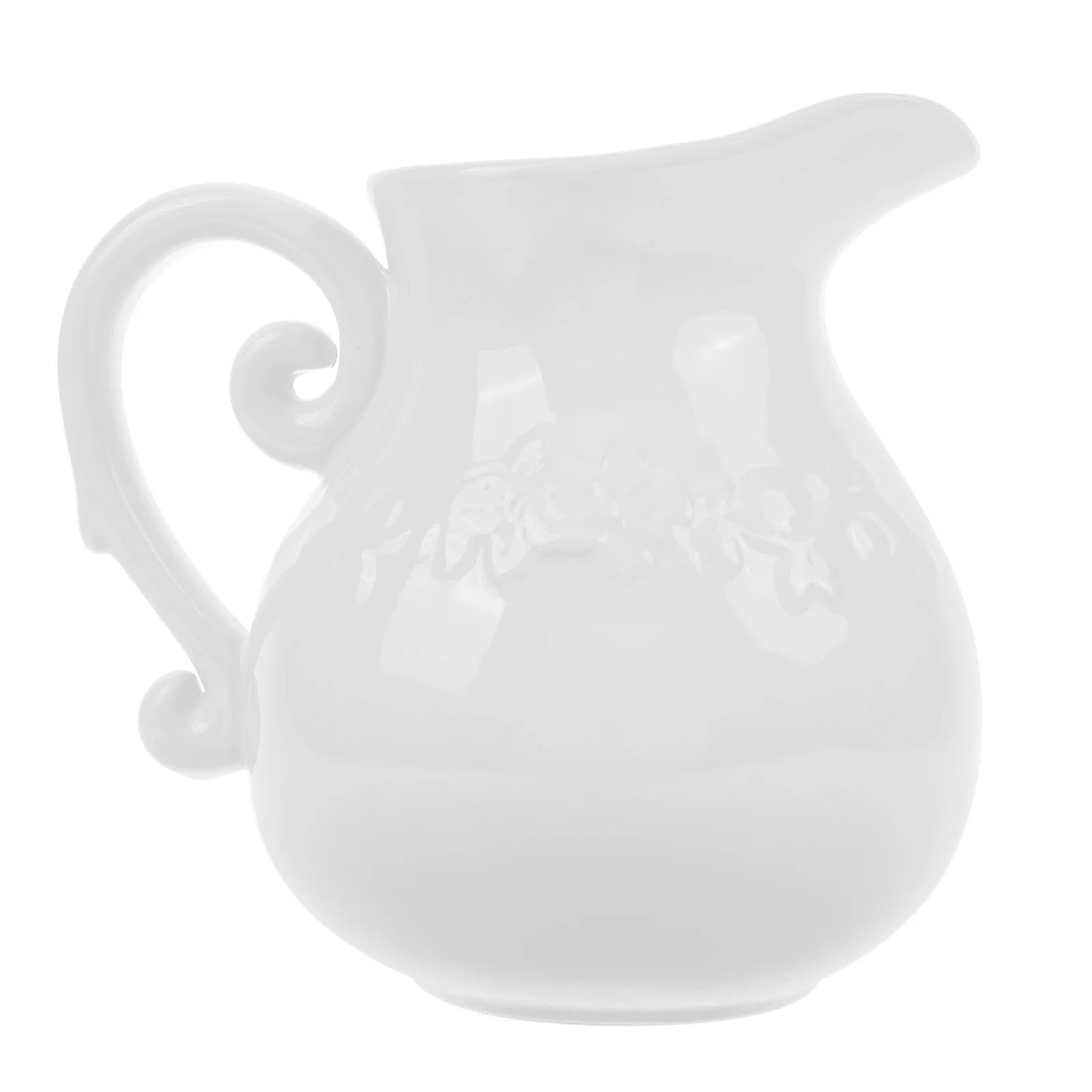 

Multi-use Milk Pitcher Cream Pitchers Ceramic Container Small Jug White Frother