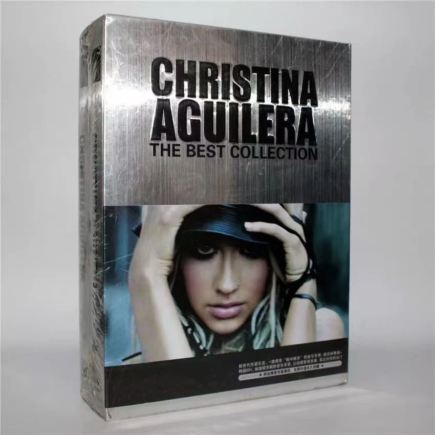 

Pop Christina Aguilera Music CD The Best Collection Album Genie In A Bottle 5pcs Music Record+1DVD Cosplay Soundtracks Box Set